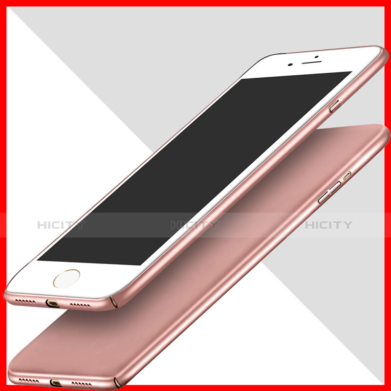 Funda Dura Plastico Rigida Mate con Anillo de dedo Soporte para Apple iPhone 7 Rosa