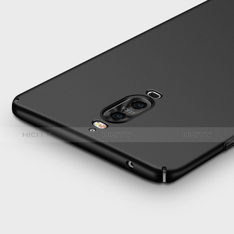 Funda Dura Plastico Rigida Mate con Anillo de dedo Soporte para Huawei Mate 9 Pro Negro