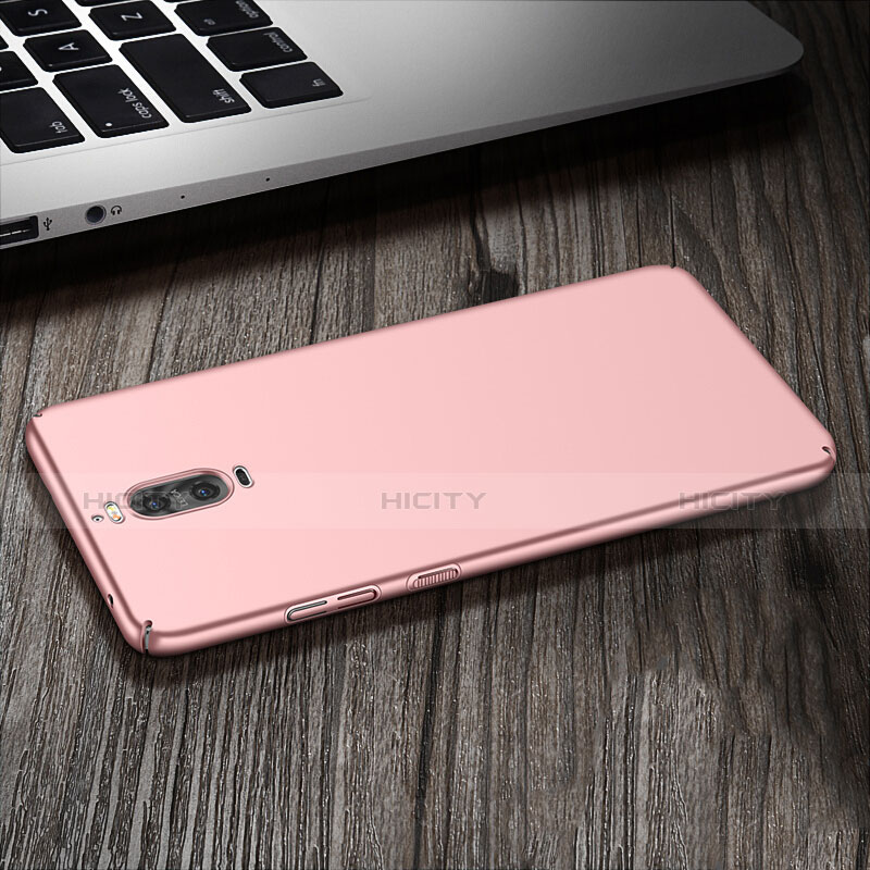 Funda Dura Plastico Rigida Mate con Anillo de dedo Soporte para Huawei Mate 9 Pro Oro Rosa