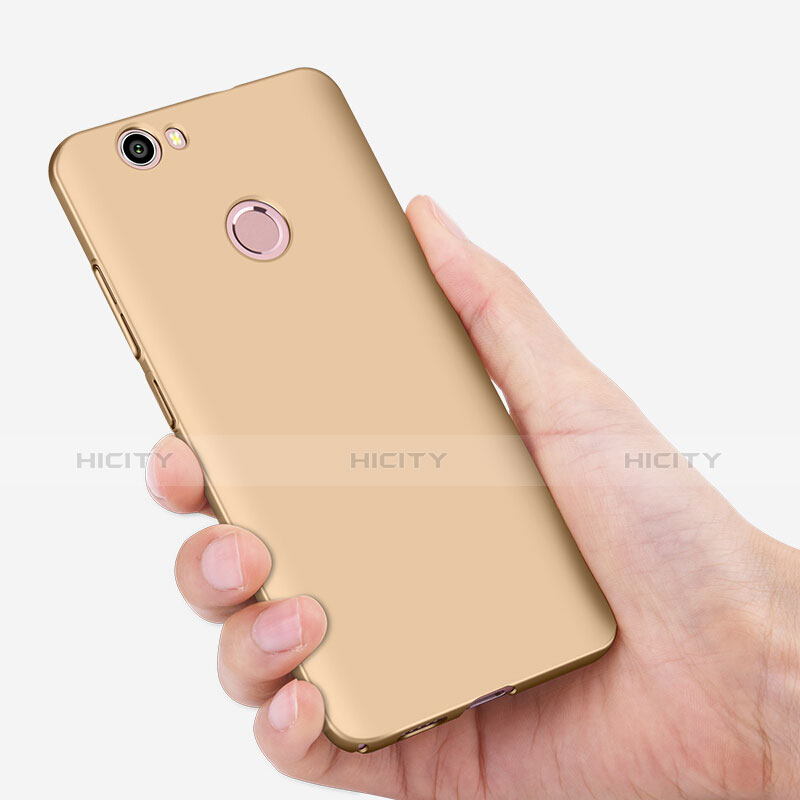 Funda Dura Plastico Rigida Mate con Anillo de dedo Soporte para Huawei Nova Oro