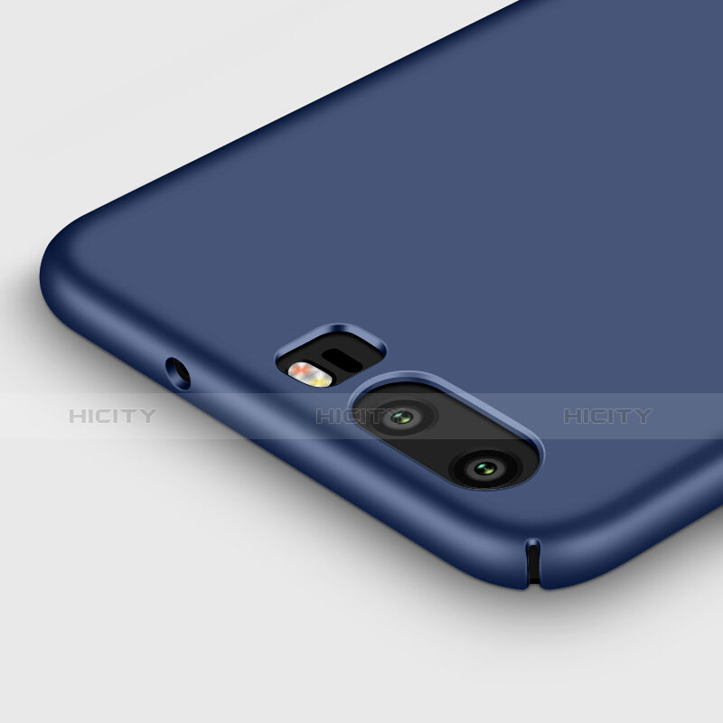 Funda Dura Plastico Rigida Mate con Anillo de dedo Soporte para Huawei P10 Azul