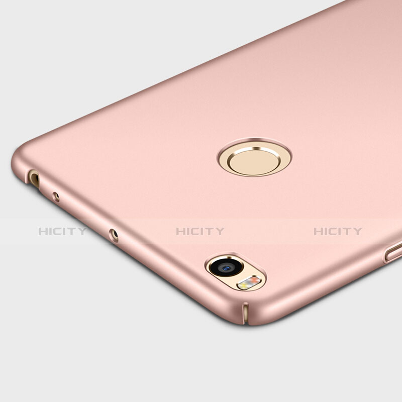 Funda Dura Plastico Rigida Mate con Anillo de dedo Soporte para Xiaomi Mi Max 2 Oro Rosa