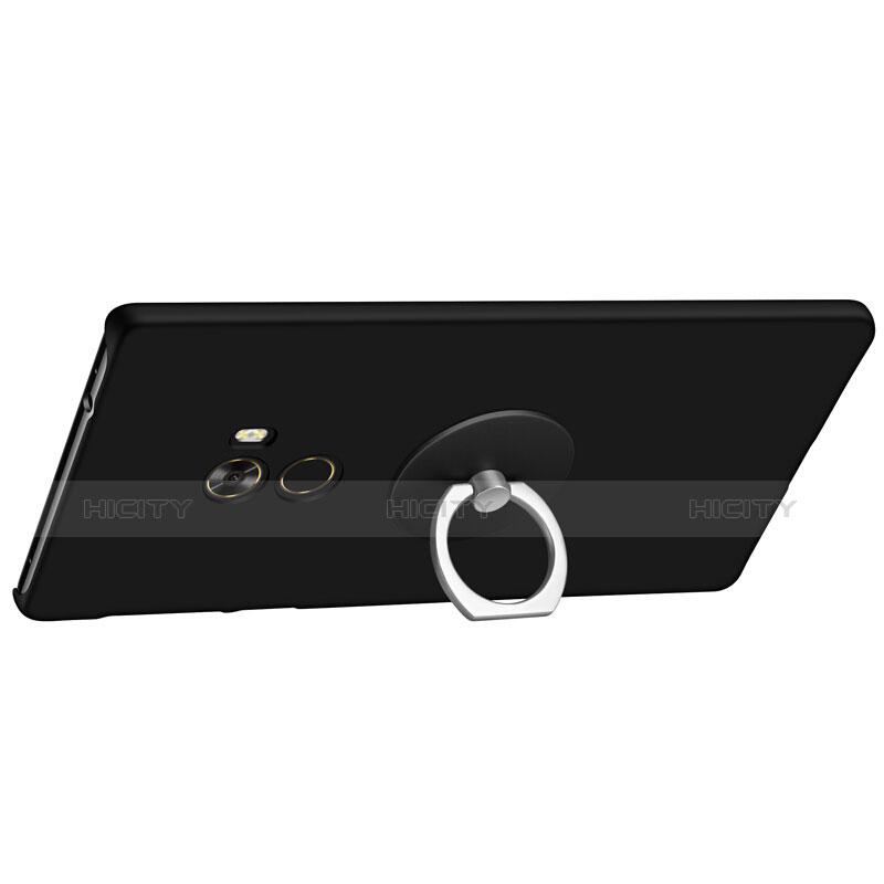 Funda Dura Plastico Rigida Mate con Anillo de dedo Soporte para Xiaomi Mi Mix Negro