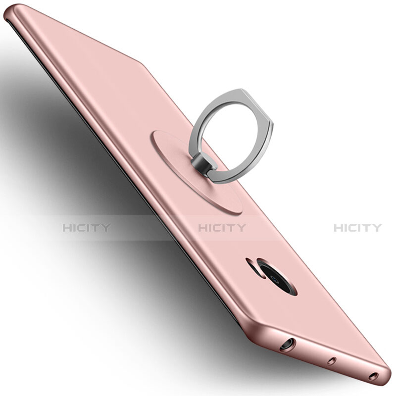 Funda Dura Plastico Rigida Mate con Anillo de dedo Soporte para Xiaomi Mi Note 2 Special Edition Oro Rosa