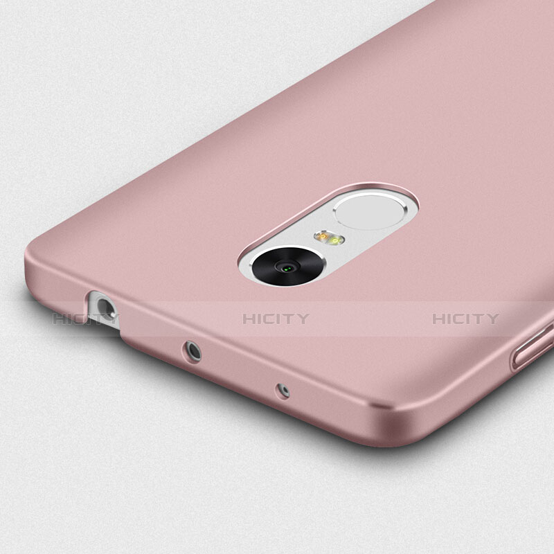 Funda Dura Plastico Rigida Mate con Anillo de dedo Soporte para Xiaomi Redmi Note 4 Oro Rosa