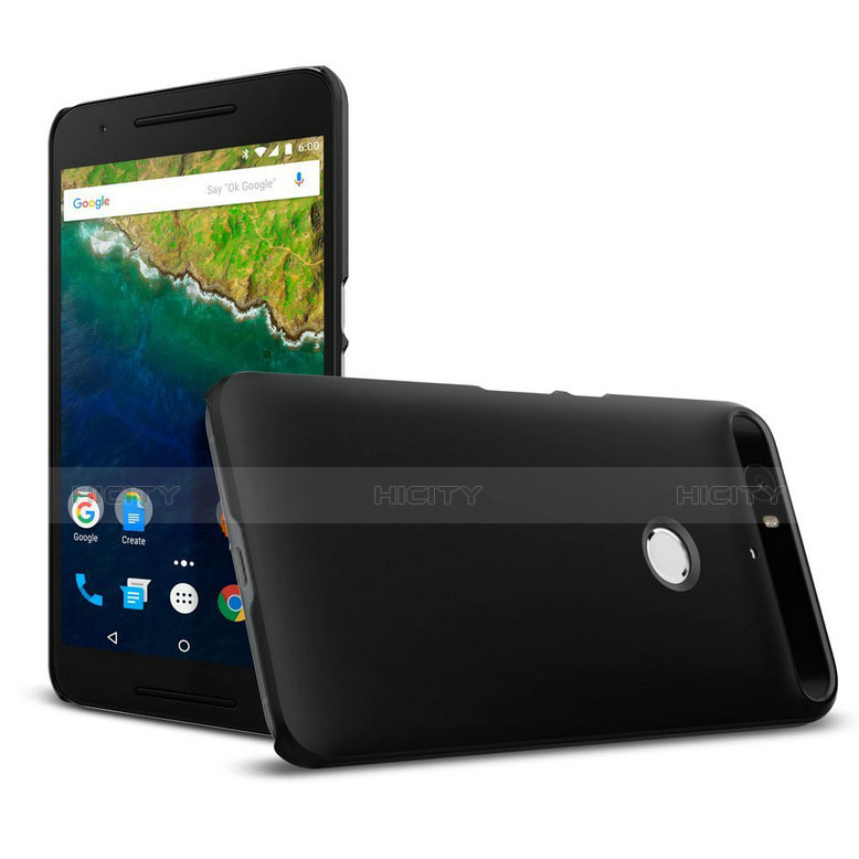 Funda Dura Plastico Rigida Mate M01 para Google Nexus 6P Negro