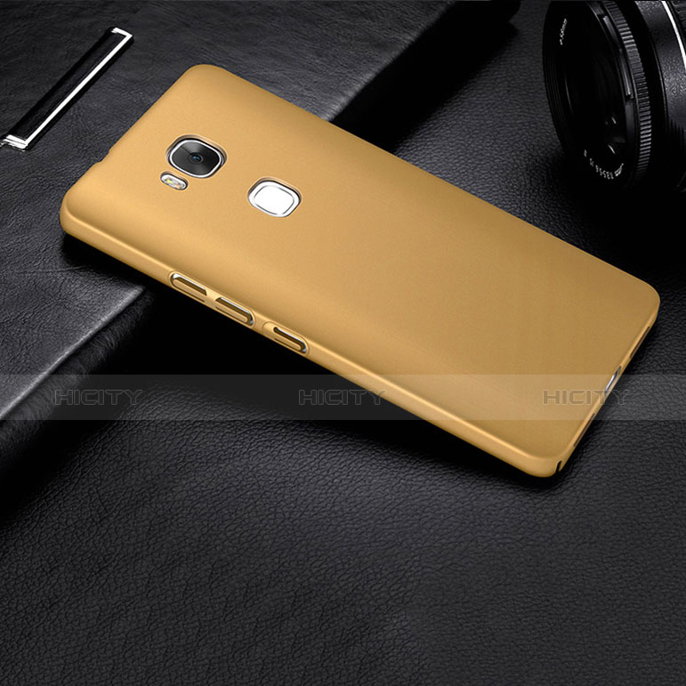 Funda Dura Plastico Rigida Mate M01 para Huawei Honor 5X Oro