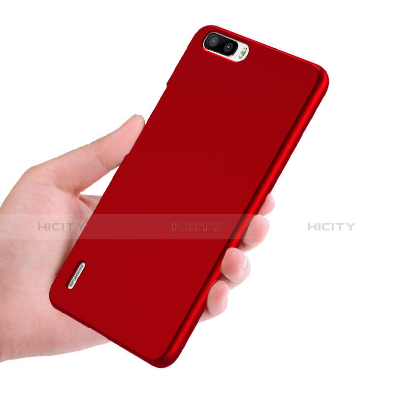 Funda Dura Plastico Rigida Mate M01 para Huawei Honor 6 Plus Rojo