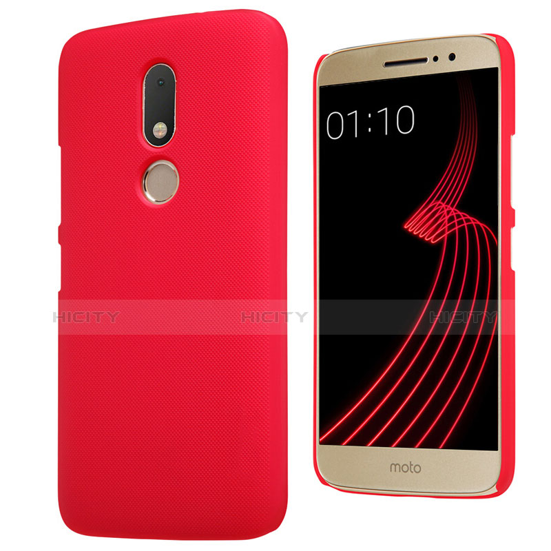 Funda Dura Plastico Rigida Mate M01 para Motorola Moto M XT1662 Rojo