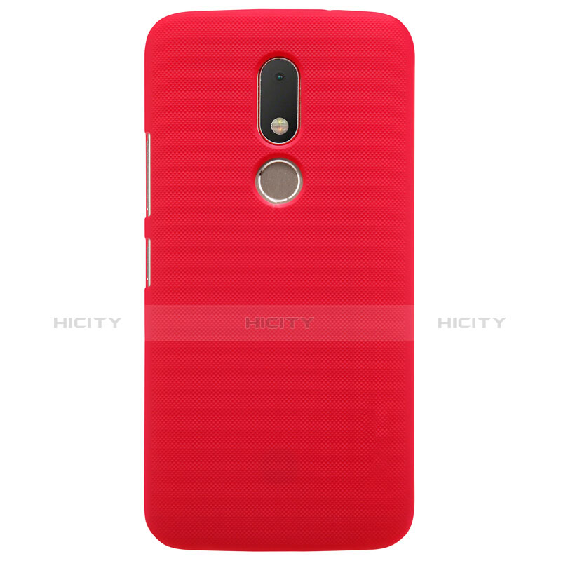 Funda Dura Plastico Rigida Mate M01 para Motorola Moto M XT1662 Rojo