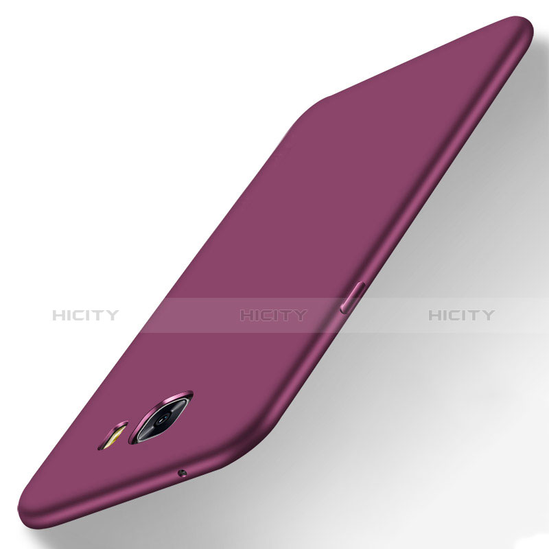 Funda Dura Plastico Rigida Mate M01 para Samsung Galaxy C9 Pro C9000 Morado