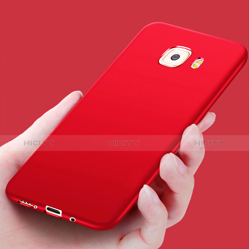 Funda Dura Plastico Rigida Mate M01 para Samsung Galaxy C9 Pro C9000 Rojo