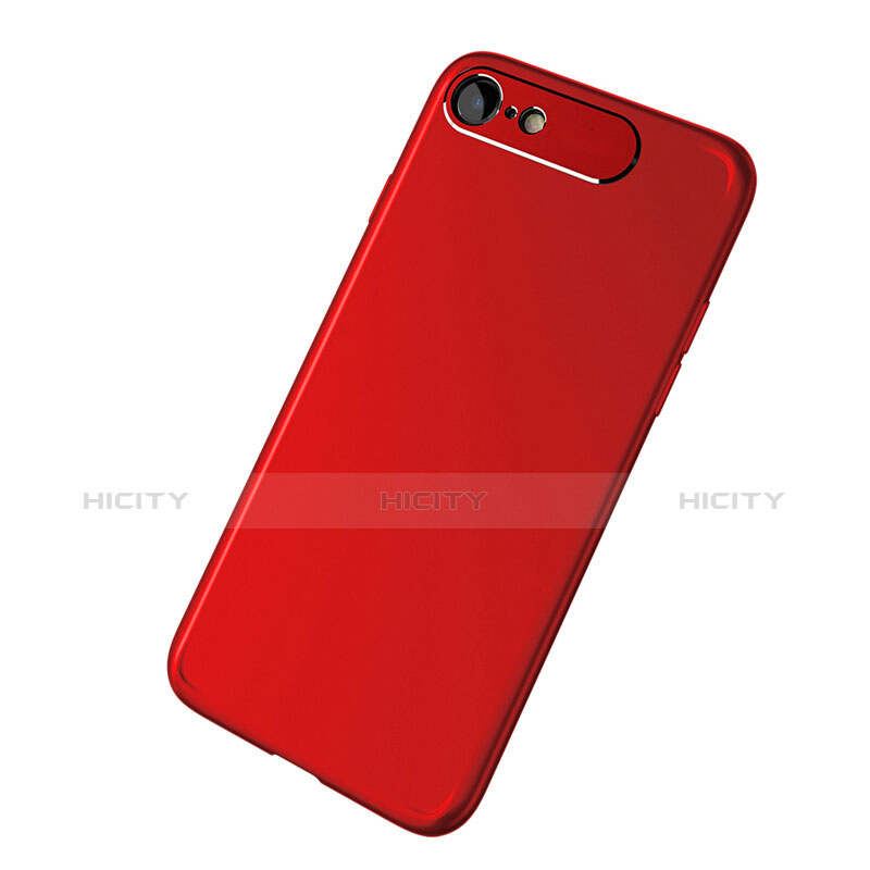 Funda Dura Plastico Rigida Mate M02 para Apple iPhone 7 Rojo