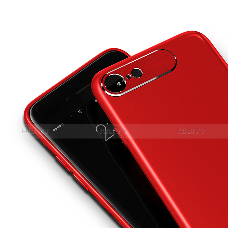 Funda Dura Plastico Rigida Mate M02 para Apple iPhone 7 Rojo