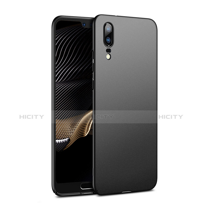 Funda Dura Plastico Rigida Mate M02 para Huawei P20 Negro