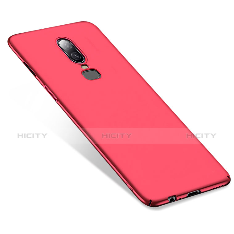 Funda Dura Plastico Rigida Mate M02 para OnePlus 6 Rojo