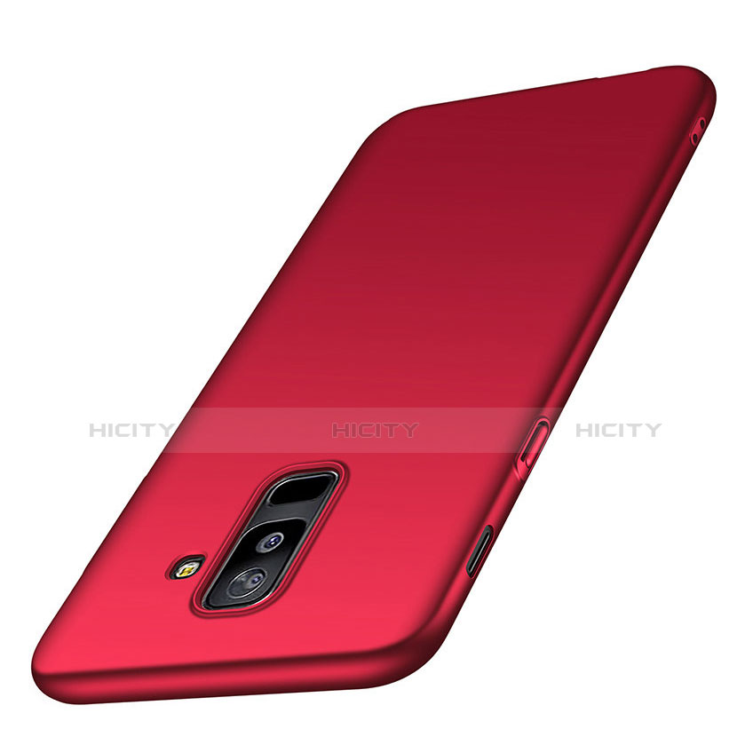 Funda Dura Plastico Rigida Mate M02 para Samsung Galaxy A6 Plus (2018) Rojo