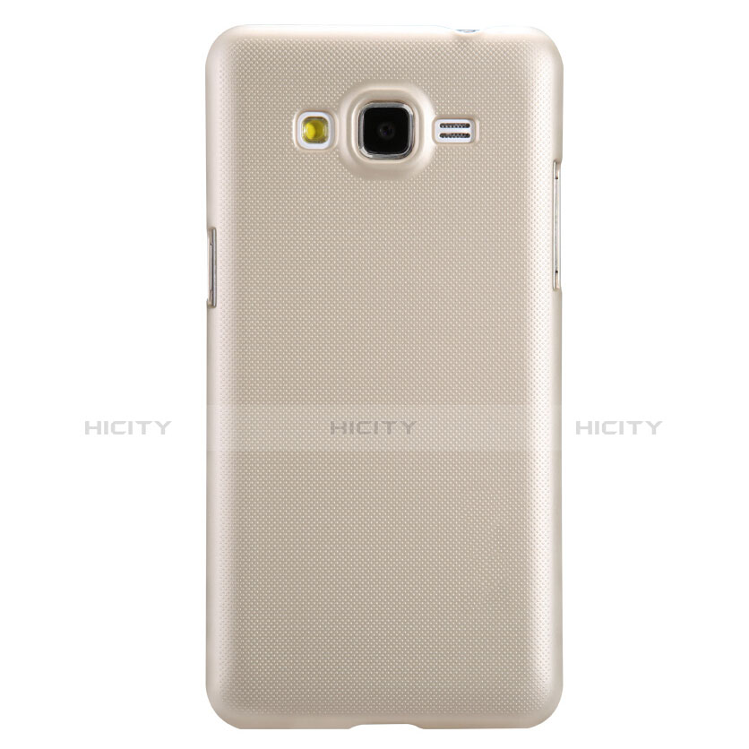 Funda Dura Plastico Rigida Mate M02 para Samsung Galaxy Grand Prime 4G G531F Duos TV Oro