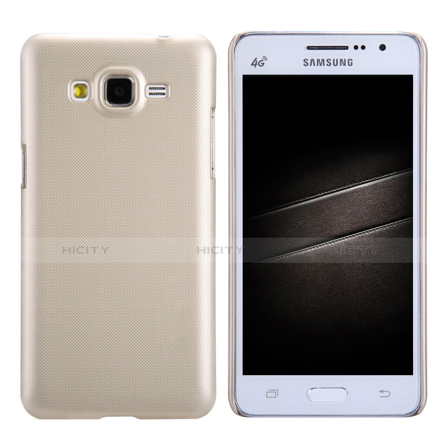 Funda Dura Plastico Rigida Mate M02 para Samsung Galaxy Grand Prime SM-G530H Oro