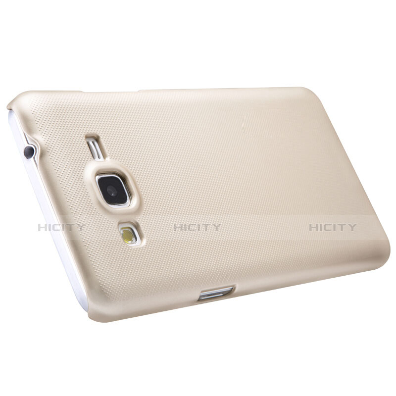 Funda Dura Plastico Rigida Mate M02 para Samsung Galaxy Grand Prime SM-G530H Oro