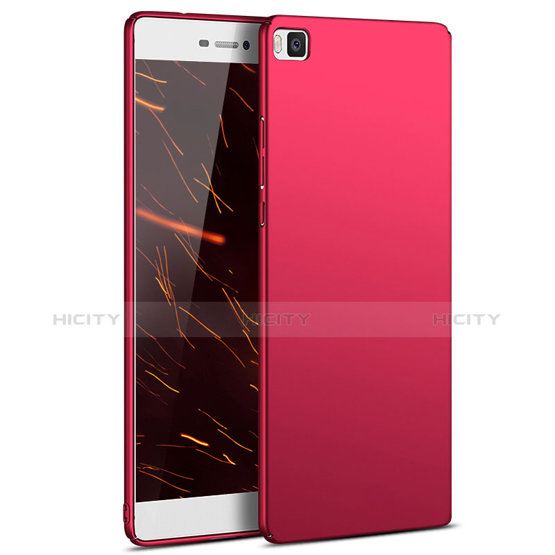 Funda Dura Plastico Rigida Mate M03 para Huawei P8 Rojo