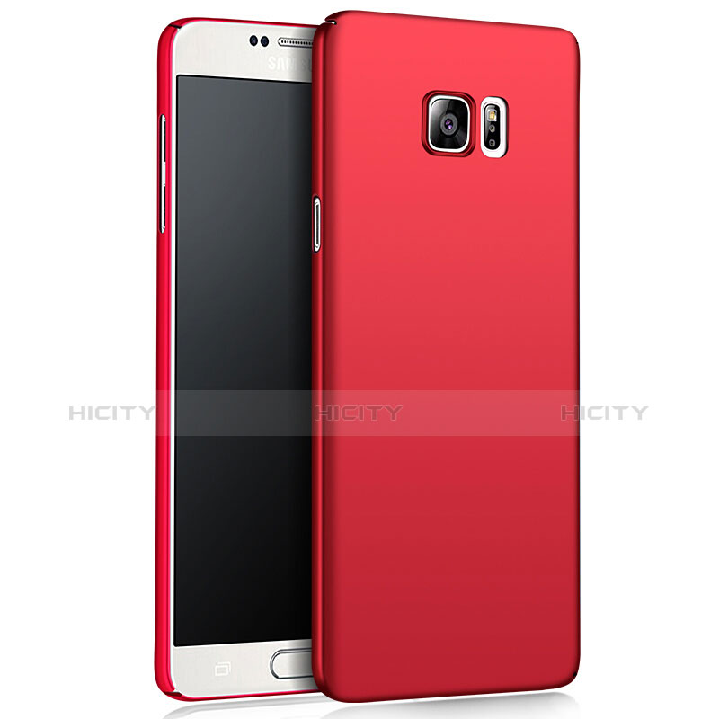 Funda Dura Plastico Rigida Mate M03 para Samsung Galaxy Note 5 N9200 N920 N920F Rojo