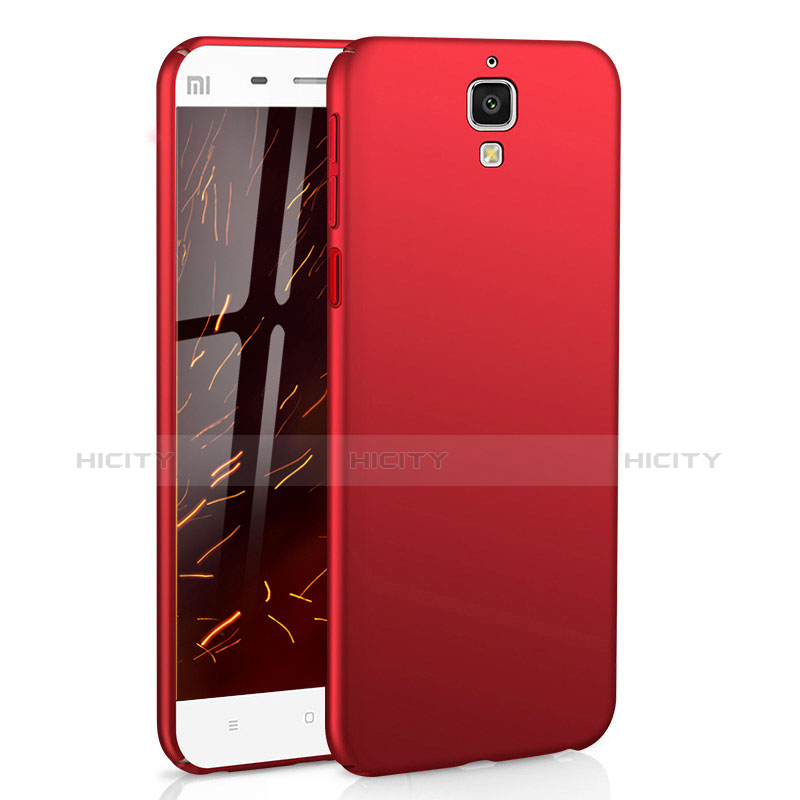 Funda Dura Plastico Rigida Mate M03 para Xiaomi Mi 4 Rojo