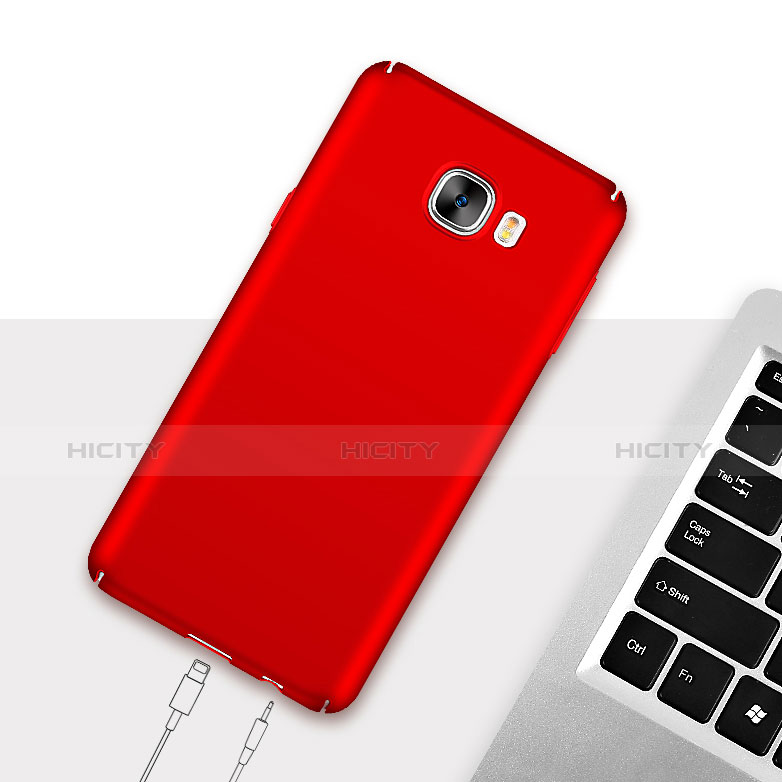 Funda Dura Plastico Rigida Mate M04 para Samsung Galaxy C5 SM-C5000 Rojo