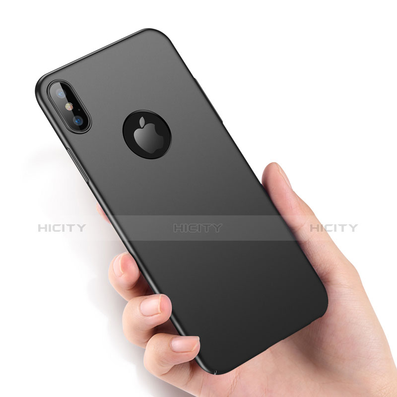 Funda Dura Plastico Rigida Mate M05 para Apple iPhone Xs Negro