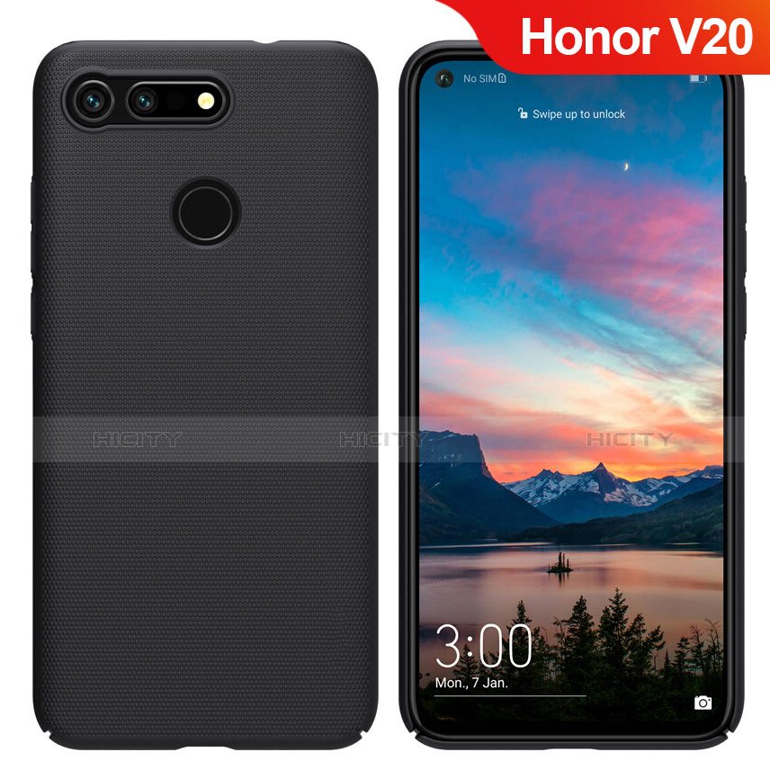 Funda Dura Plastico Rigida Mate M05 para Huawei Honor V20 Negro