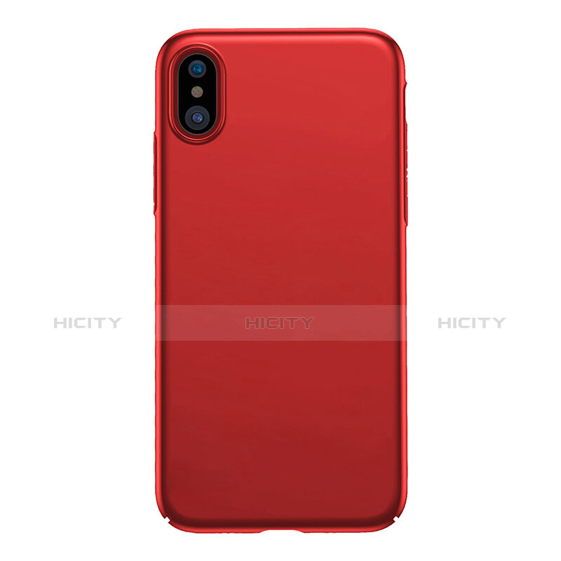 Funda Dura Plastico Rigida Mate M06 para Apple iPhone X Rojo