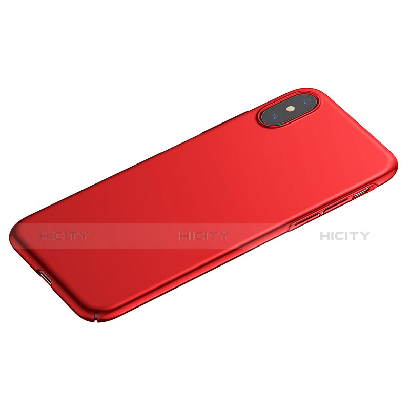 Funda Dura Plastico Rigida Mate M06 para Apple iPhone X Rojo