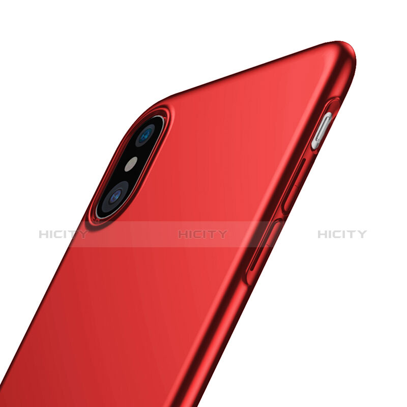 Funda Dura Plastico Rigida Mate M06 para Apple iPhone X Rojo