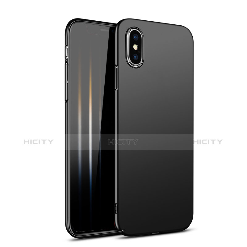 Funda Dura Plastico Rigida Mate M09 para Apple iPhone Xs Negro