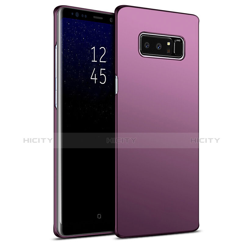 Funda Dura Plastico Rigida Mate M09 para Samsung Galaxy Note 8 Duos N950F Morado