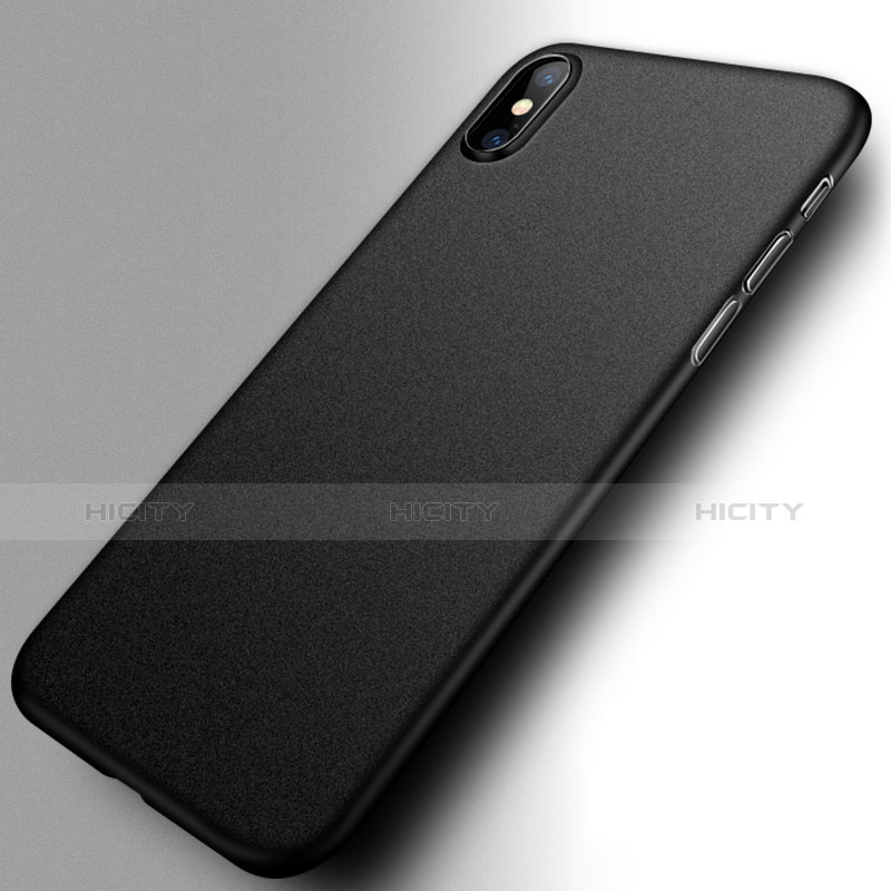 Funda Dura Plastico Rigida Mate M12 para Apple iPhone Xs Negro