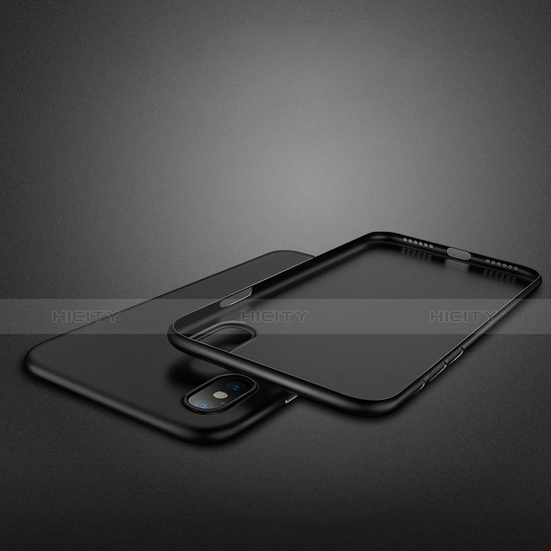 Funda Dura Plastico Rigida Mate M12 para Apple iPhone Xs Negro