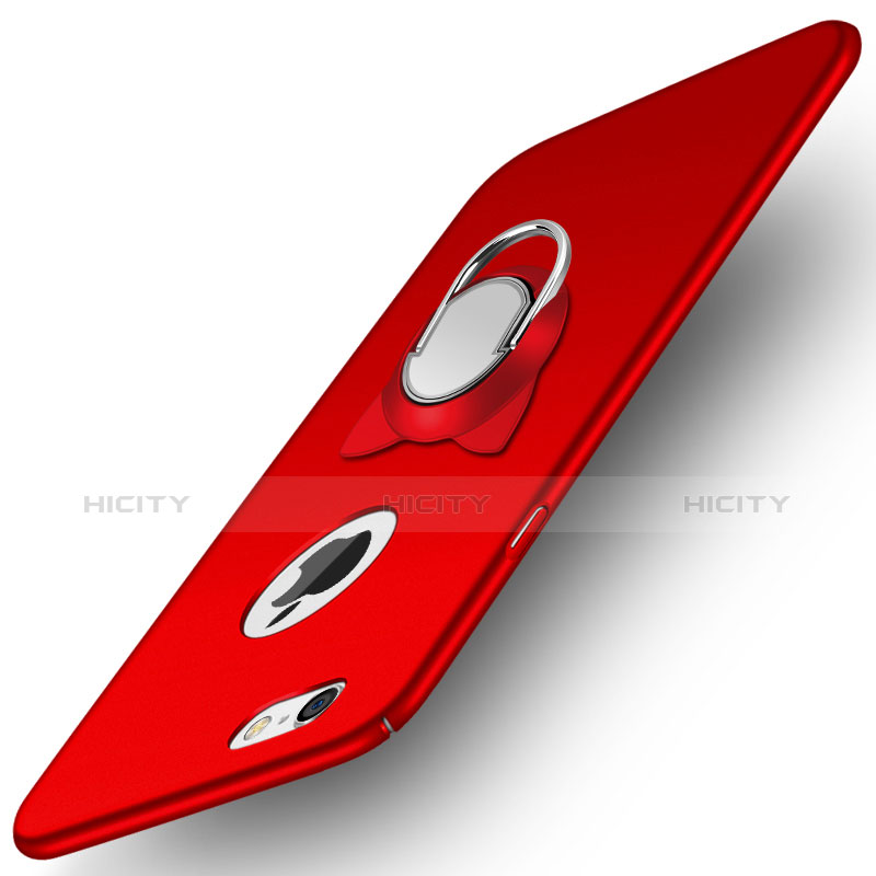 Funda Dura Plastico Rigida Mate P01 para Apple iPhone 6 Plus Rojo