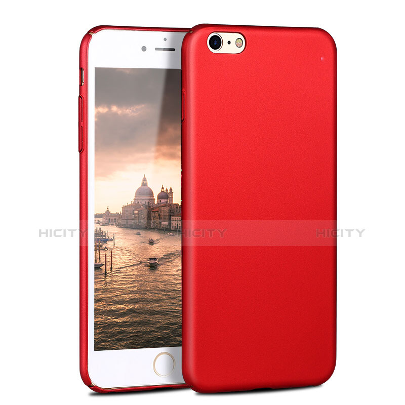 Funda Dura Plastico Rigida Mate P06 para Apple iPhone 6 Plus Rojo