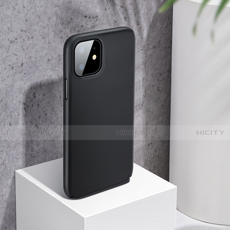 Funda Dura Plastico Rigida Mate para Apple iPhone 11 Negro