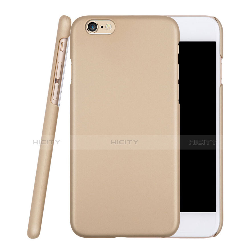 Funda Dura Plastico Rigida Mate para Apple iPhone 6 Plus Oro