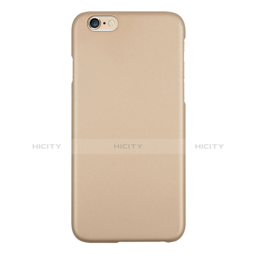 Funda Dura Plastico Rigida Mate para Apple iPhone 6 Plus Oro