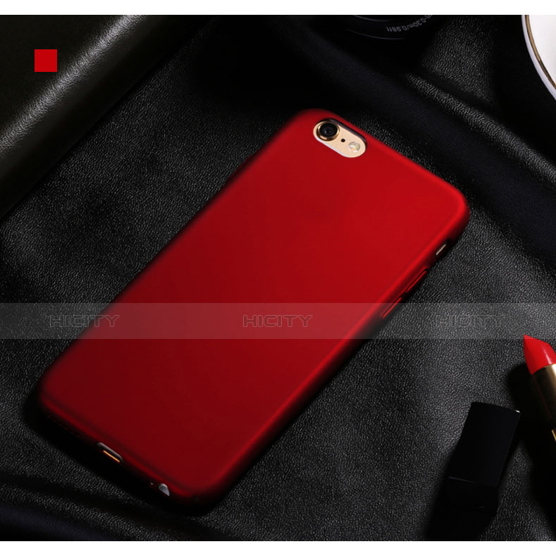 Funda Dura Plastico Rigida Mate para Apple iPhone 6 Rojo