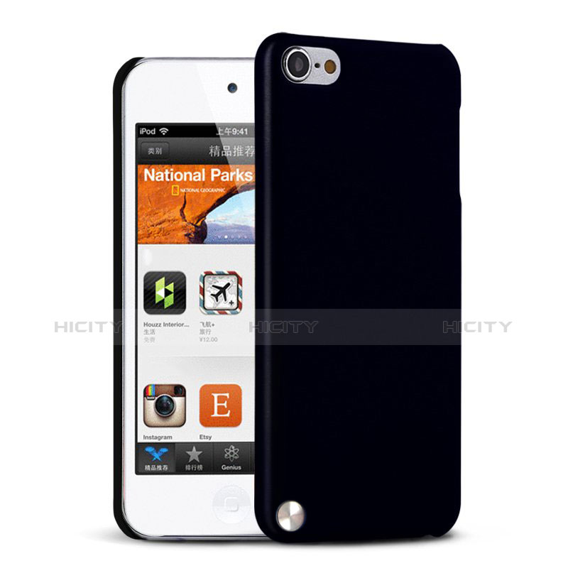 Funda Dura Plastico Rigida Mate para Apple iPod Touch 5 Negro