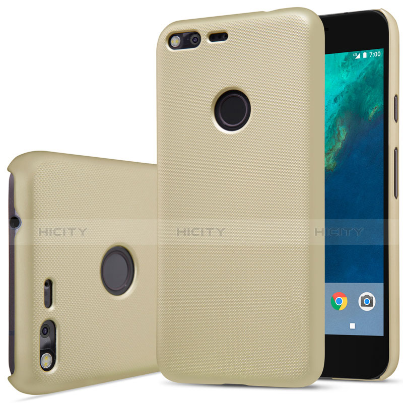 Funda Dura Plastico Rigida Mate para Google Pixel XL Oro