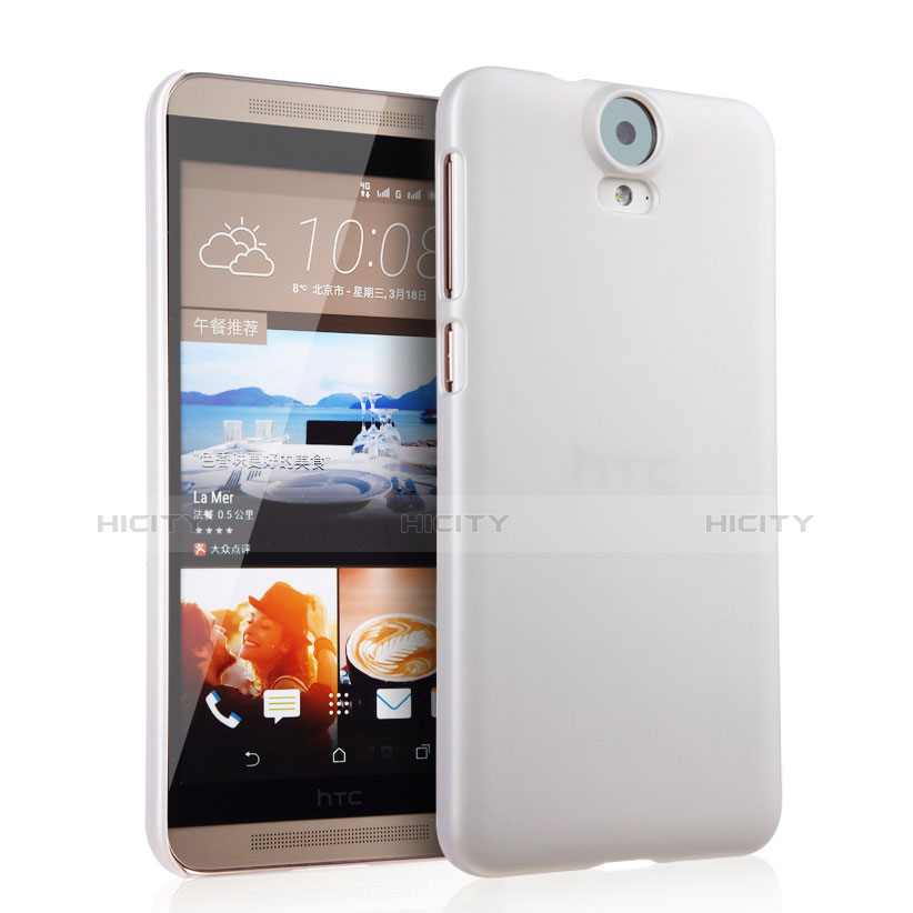 Funda Dura Plastico Rigida Mate para HTC One E9 Plus Blanco