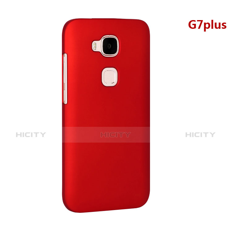 Funda Dura Plastico Rigida Mate para Huawei G7 Plus Rojo