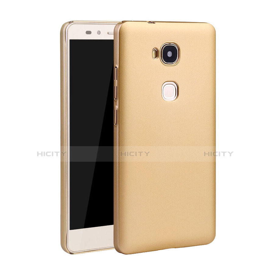 Funda Dura Plastico Rigida Mate para Huawei GR5 Oro