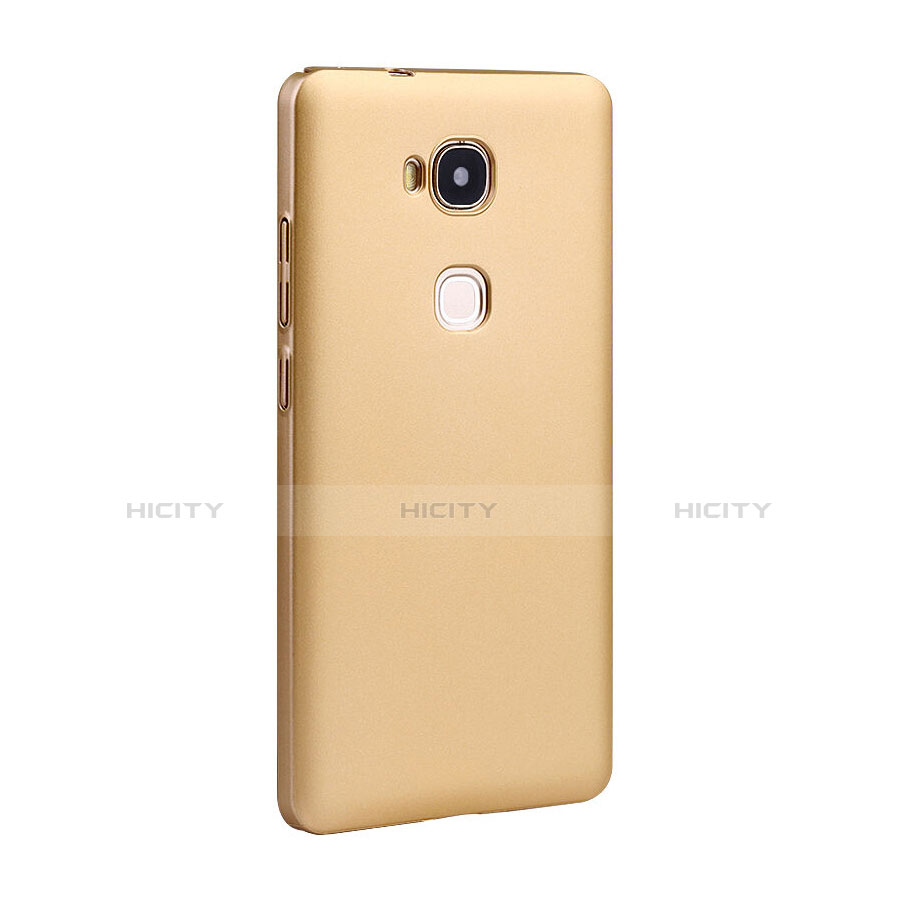 Funda Dura Plastico Rigida Mate para Huawei Honor 5X Oro