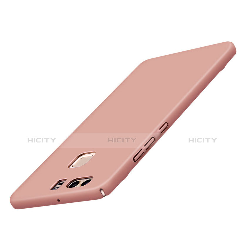 Funda Dura Plastico Rigida Mate para Huawei P9 Oro Rosa